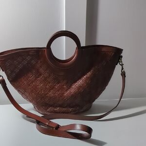 Patricia Nash NWOT Woven Leather Bag